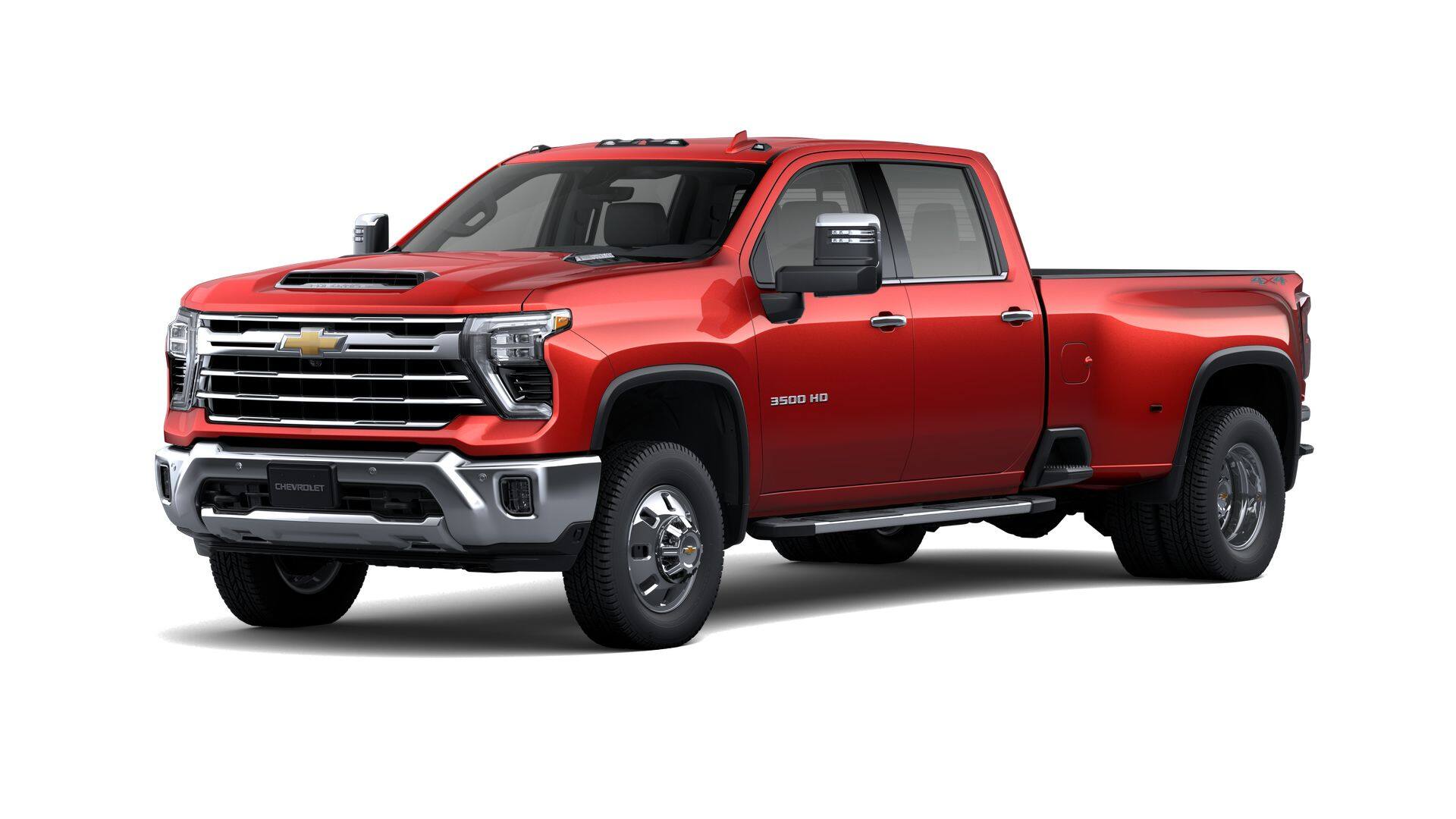 2026 Chevrolet Silverado 3500 HD LTZ DRW in Radiant Red Tintcoat — front three-quarter view