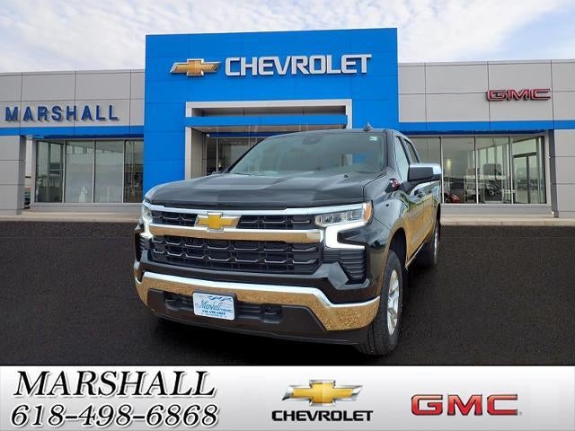 2026 Chevrolet Silverado 1500 LT in Black — front three-quarter view