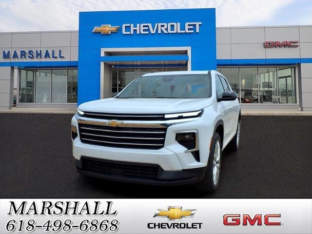 2026 Chevrolet Traverse LT in Summit White — front three-quarter view