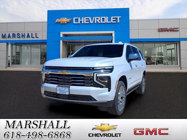 2026 Chevrolet Tahoe Premier in Polar White Tricoat — front three-quarter view